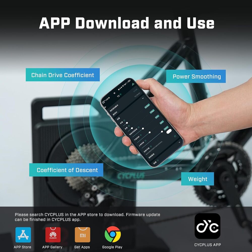 DirectDrive intelligens kerékpáros edzőgép Cycplus T2H